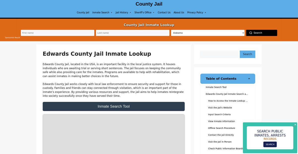 Preview of edwards.countyjail.org