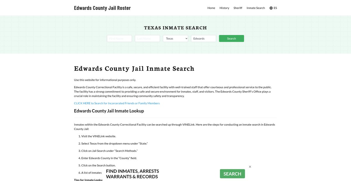 Preview of edwardscountyjail.org