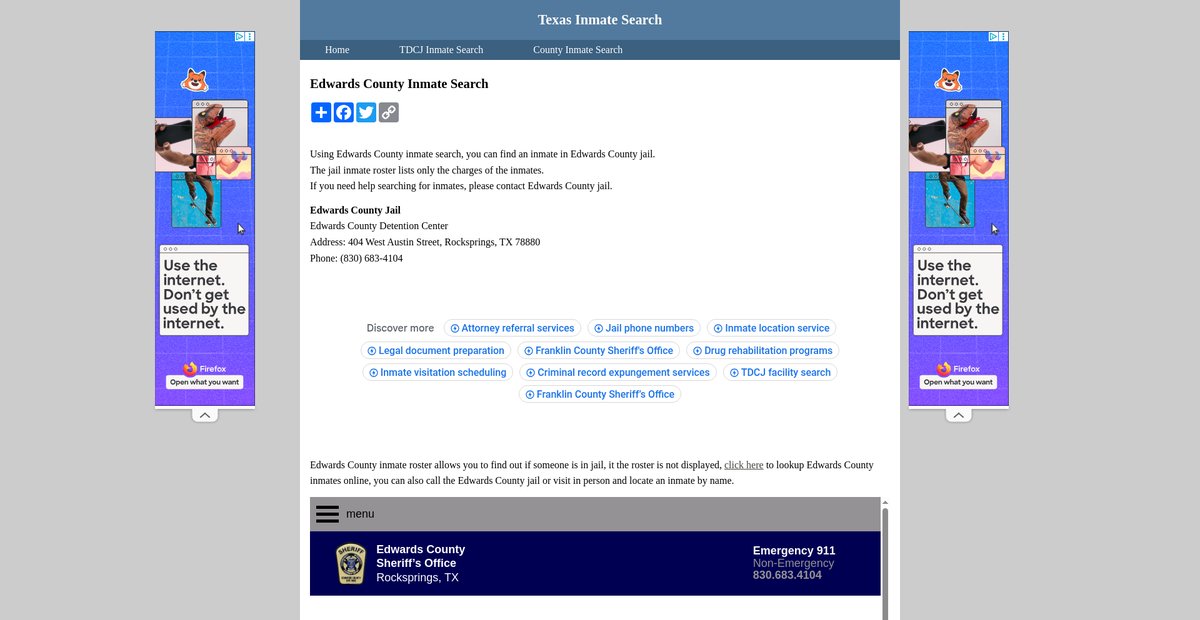 Preview of inmatesearchtexas.org