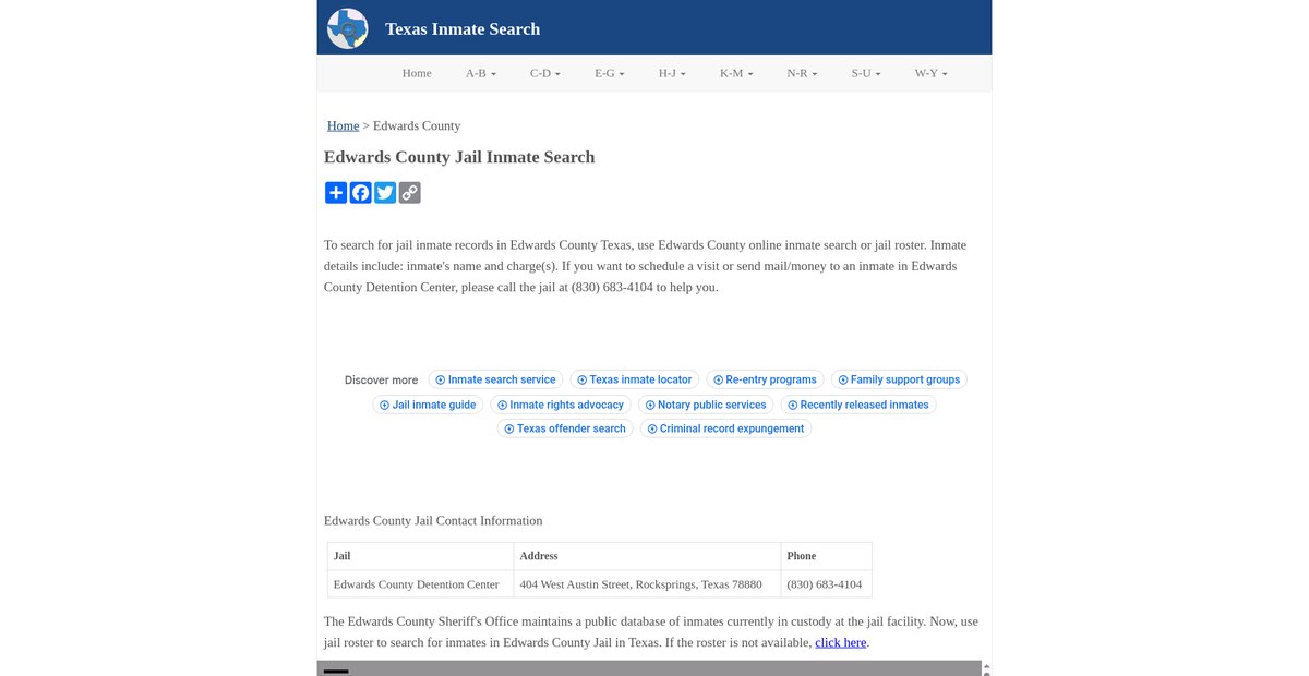 Preview of inmatesearchtx.org