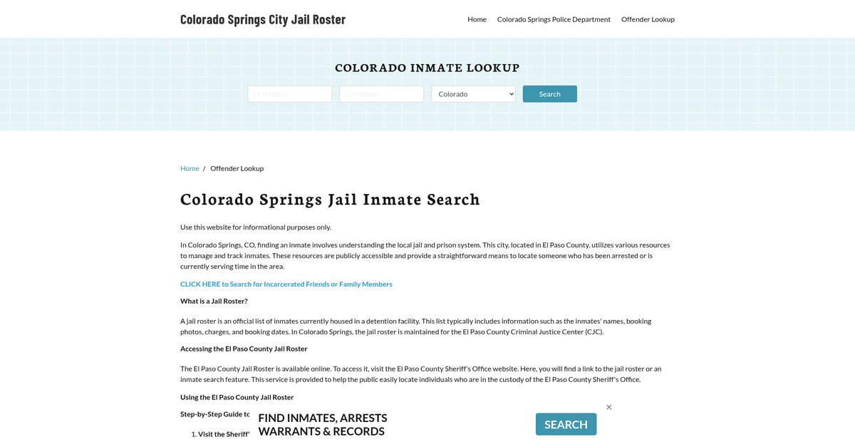 Preview of coloradospringscityjail.org
