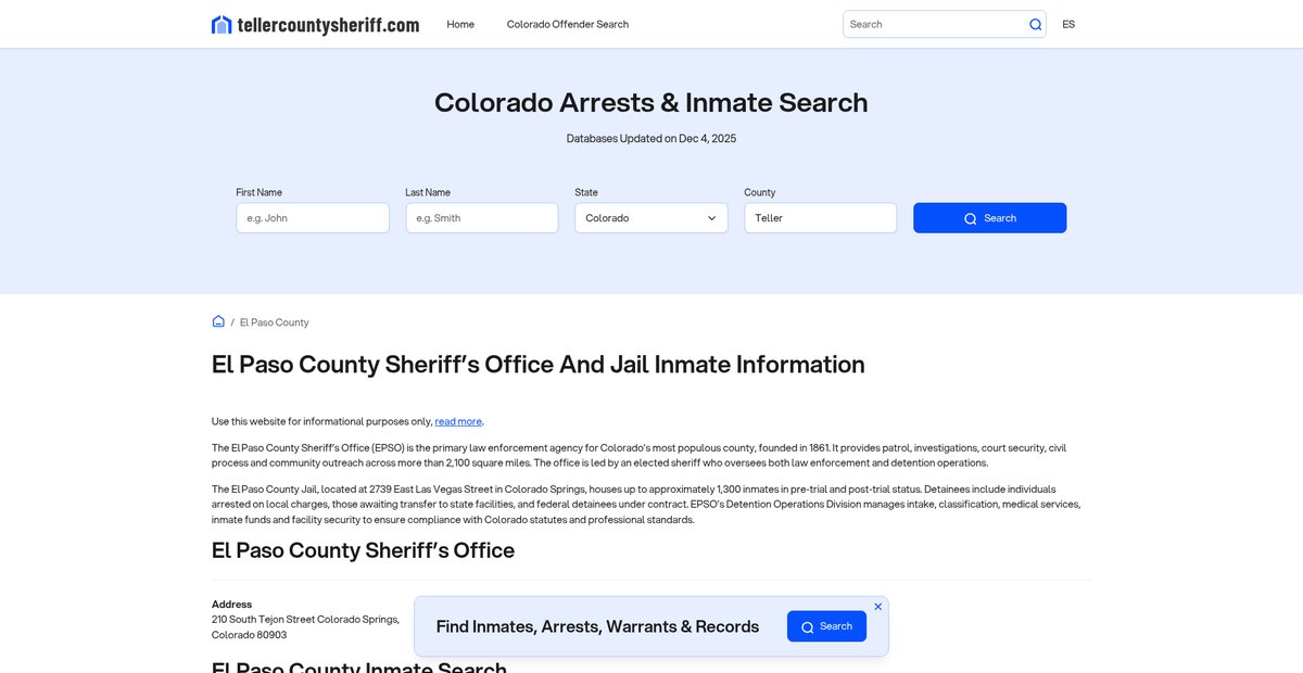 Preview of tellercountysheriff.com