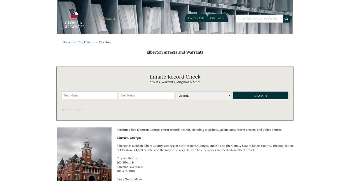 Preview of georgiajailroster.com