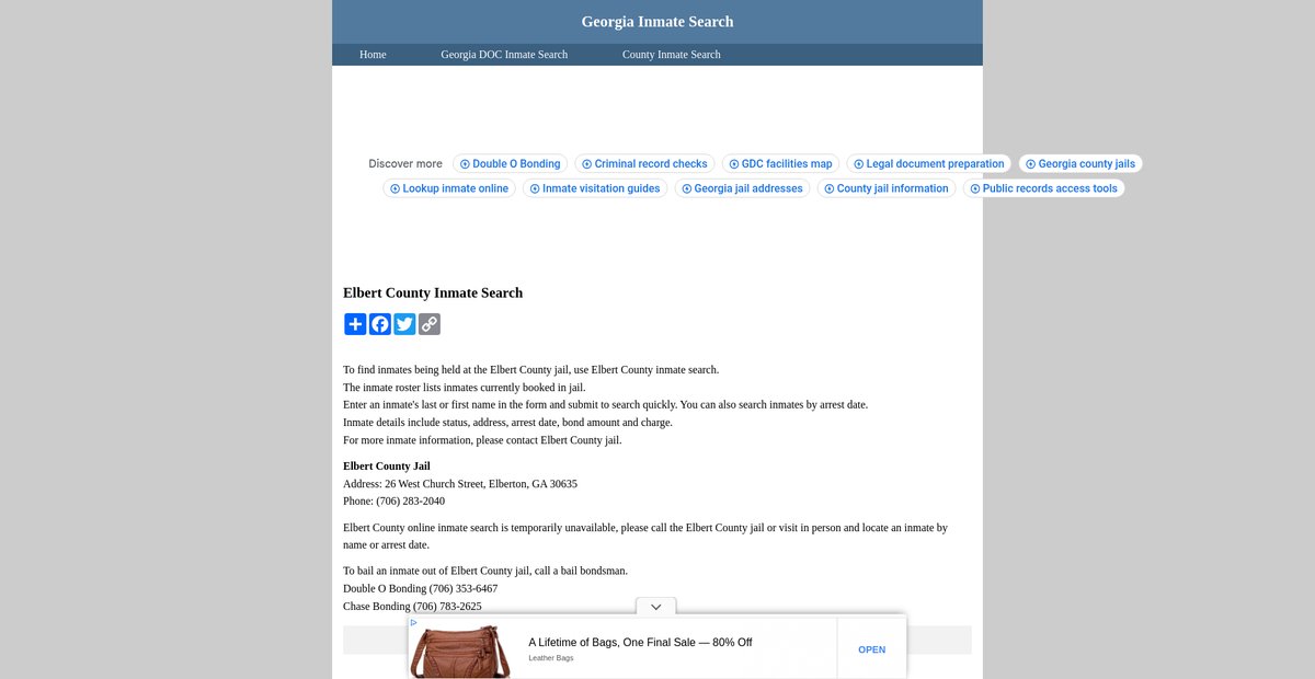 Preview of inmatesearchgeorgia.org