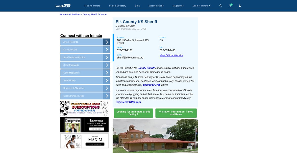 Preview of inmateaid.com