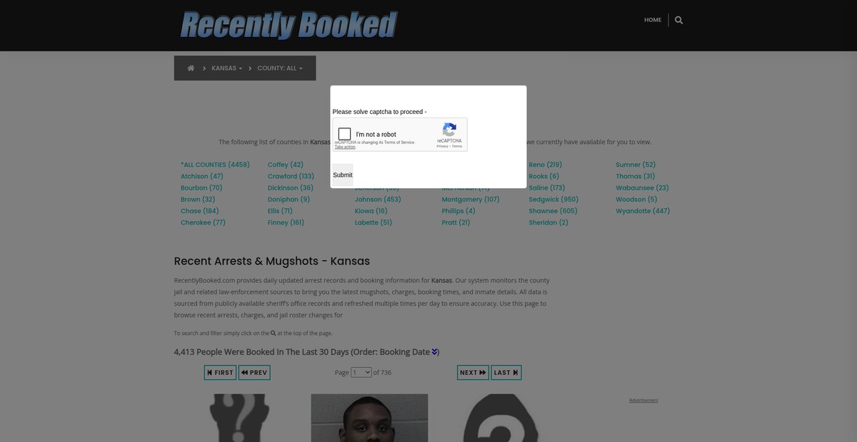 Preview of recentlybooked.com