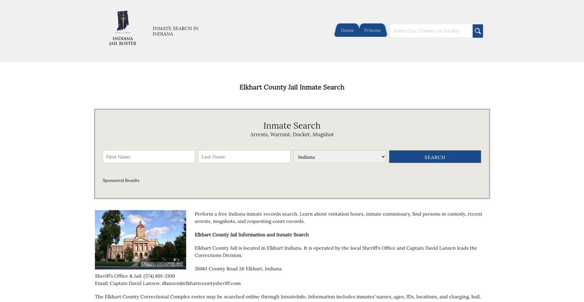 Preview of indianajailroster.com