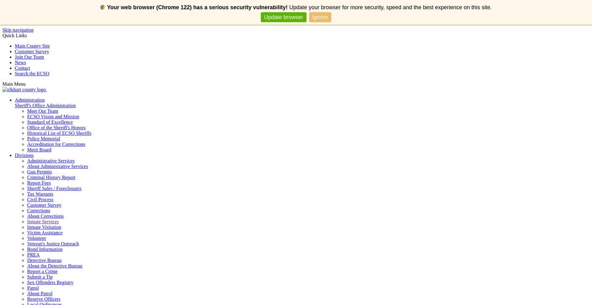 Preview of sheriff.elkhartcounty.com