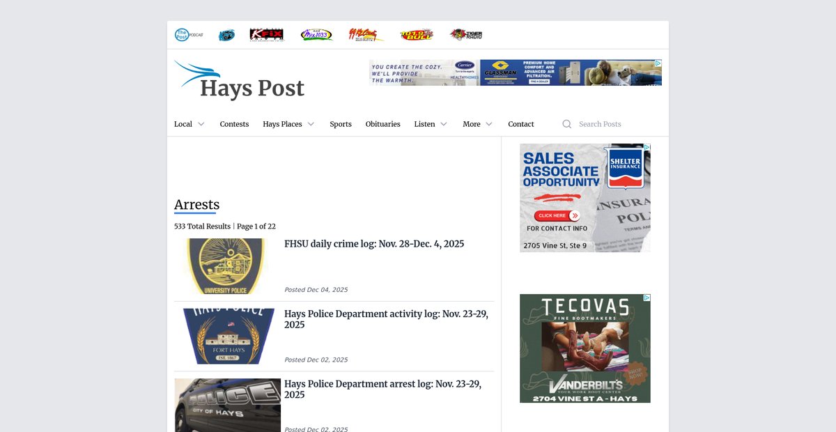 Preview of hayspost.com