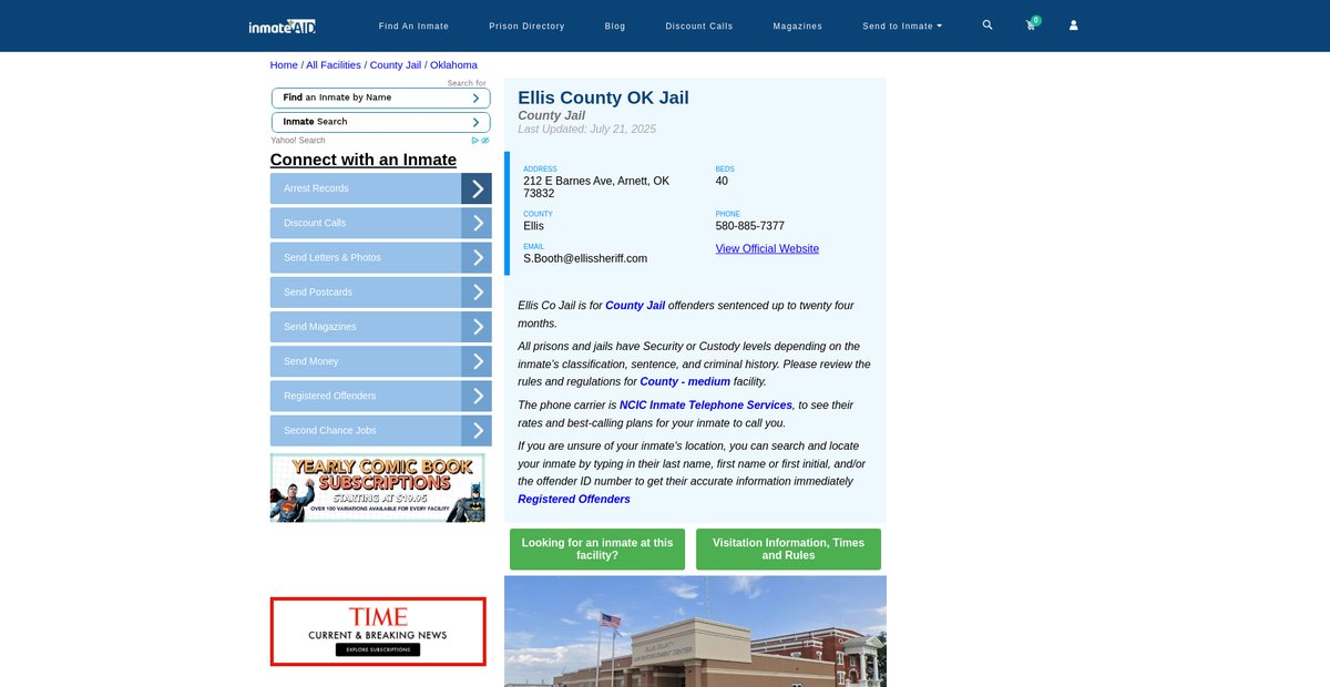 Preview of inmateaid.com