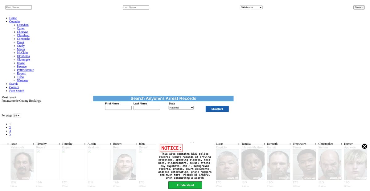 Preview of oklahoma.arrests.org