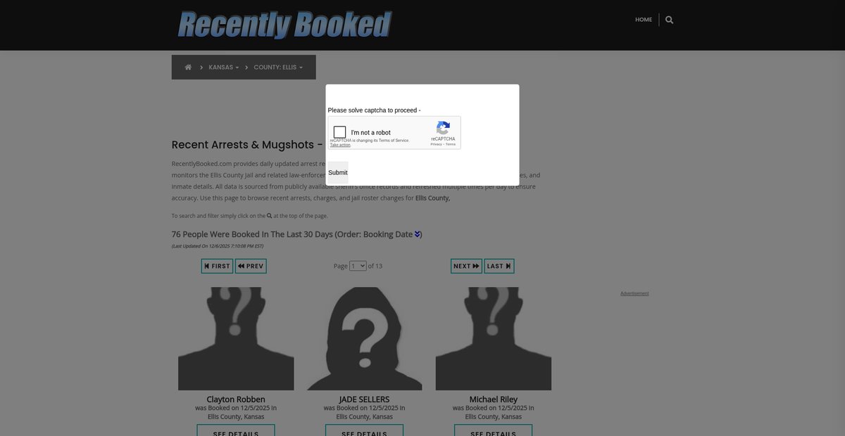 Preview of recentlybooked.com