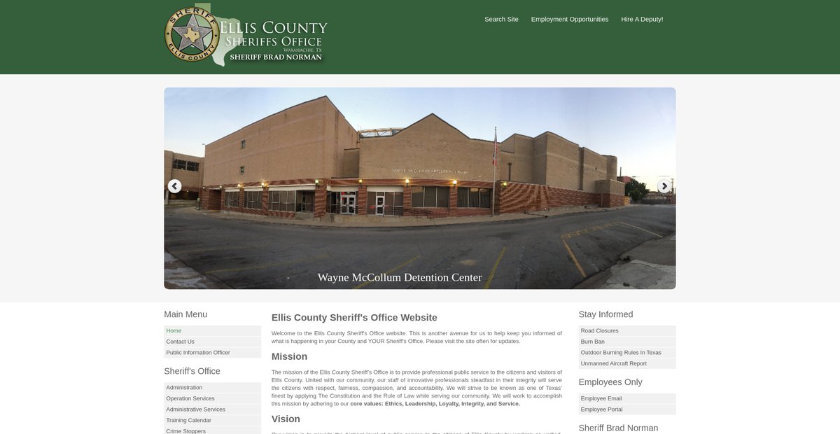 Preview of elliscountysheriff.com