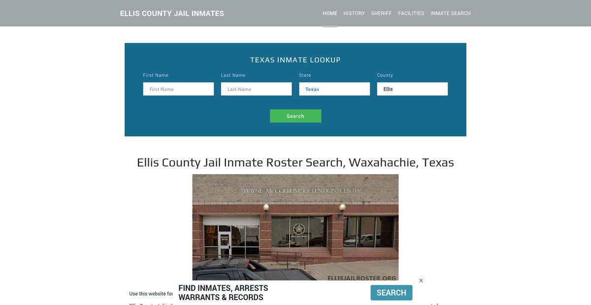 Preview of ellisjailroster.org