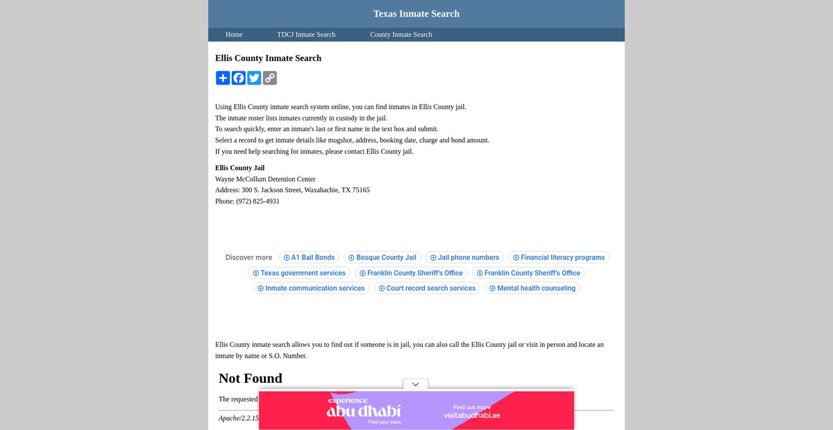 Preview of inmatesearchtexas.org