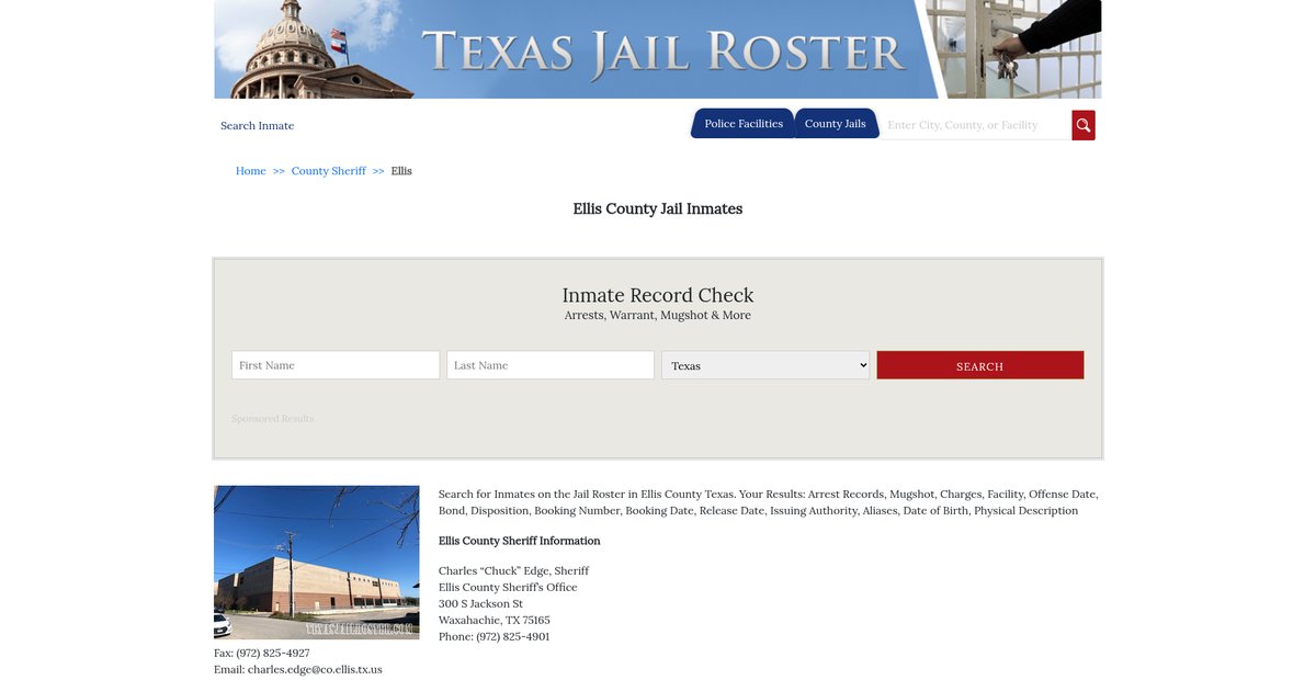 Preview of texasjailroster.com