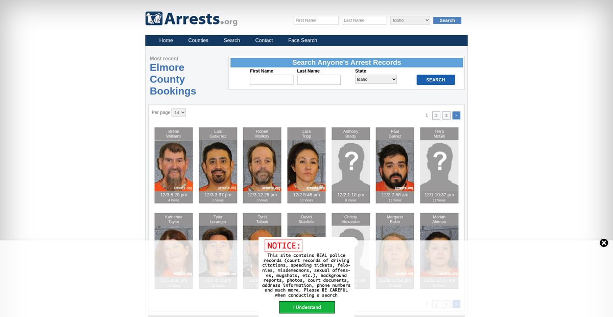 Preview of idaho.arrests.org