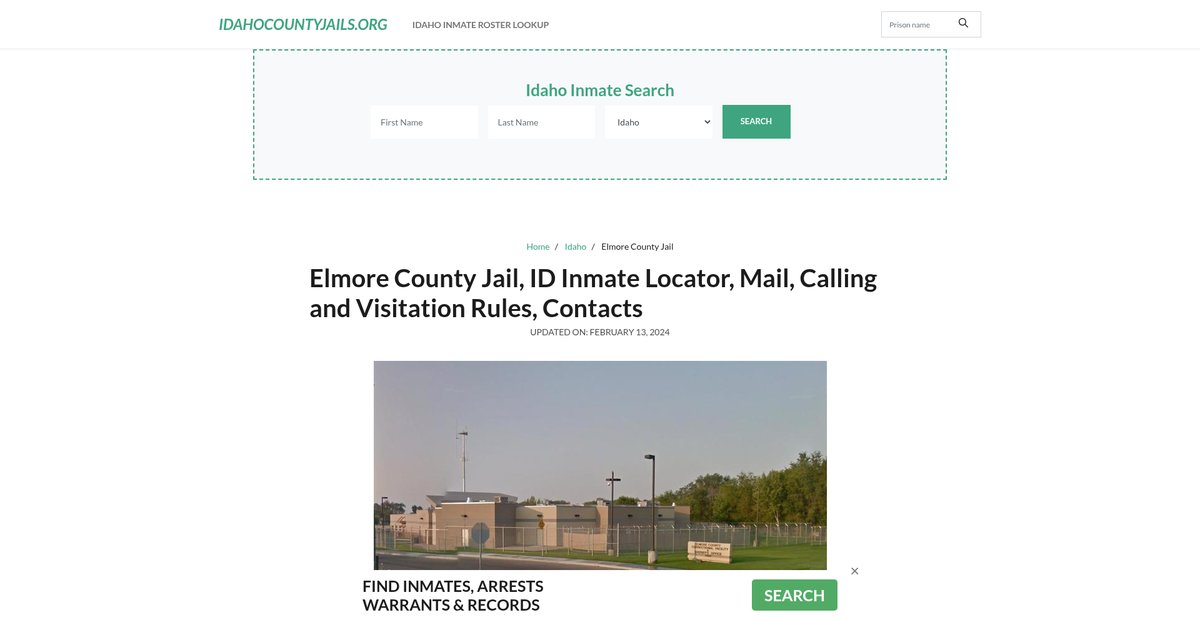 Preview of idahocountyjails.org