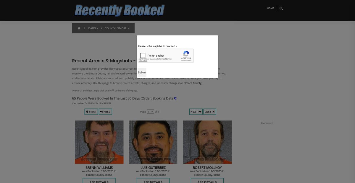 Preview of recentlybooked.com