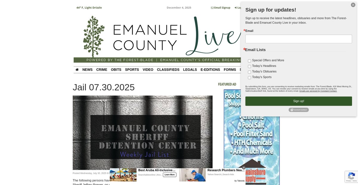 Preview of emanuelcountylive.com