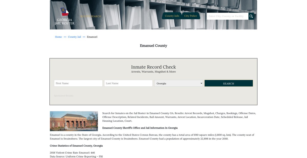 Preview of georgiajailroster.com