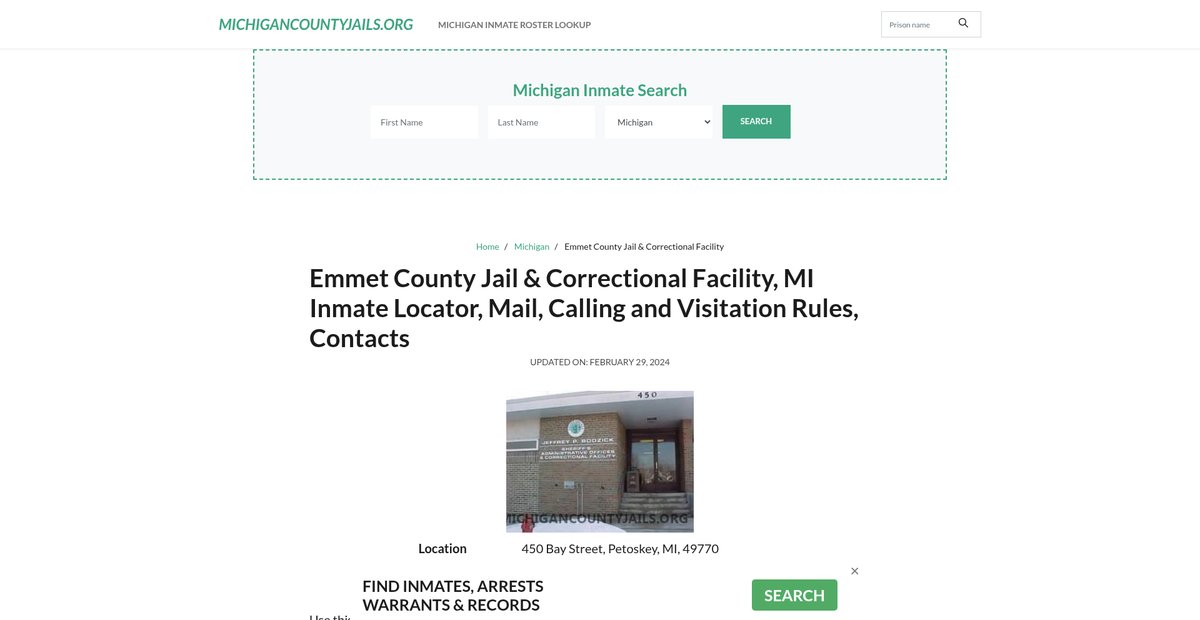 Preview of michigancountyjails.org