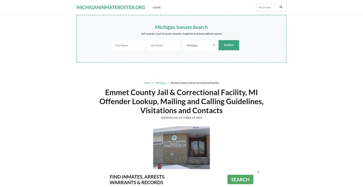 Preview of michiganinmateroster.org