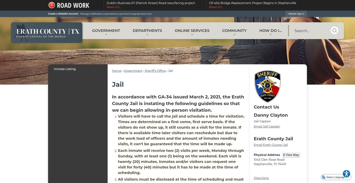 Preview of co.erath.tx.us