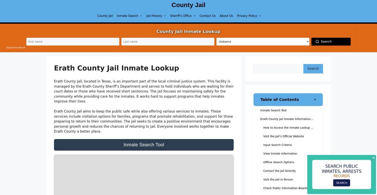 Preview of erath.countyjail.org
