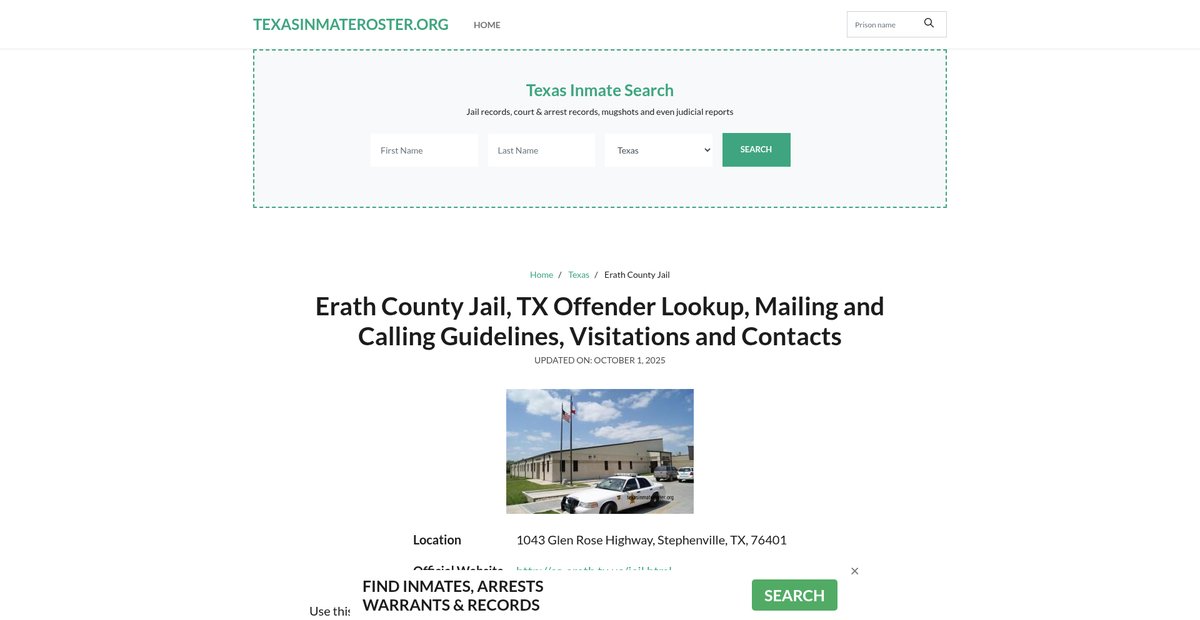 Preview of texasinmateroster.org