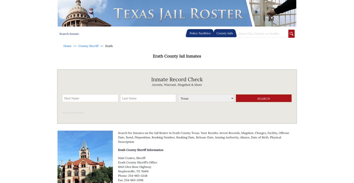 Preview of texasjailroster.com