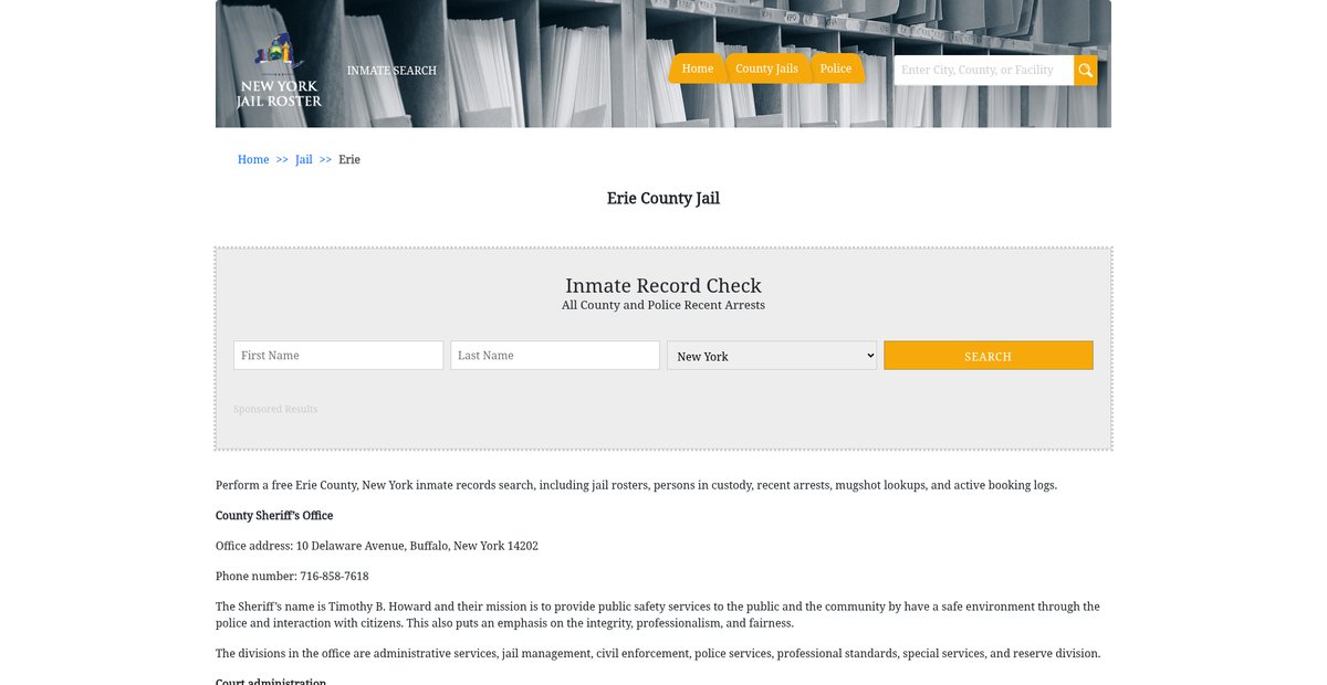 Preview of newyorkjailroster.com