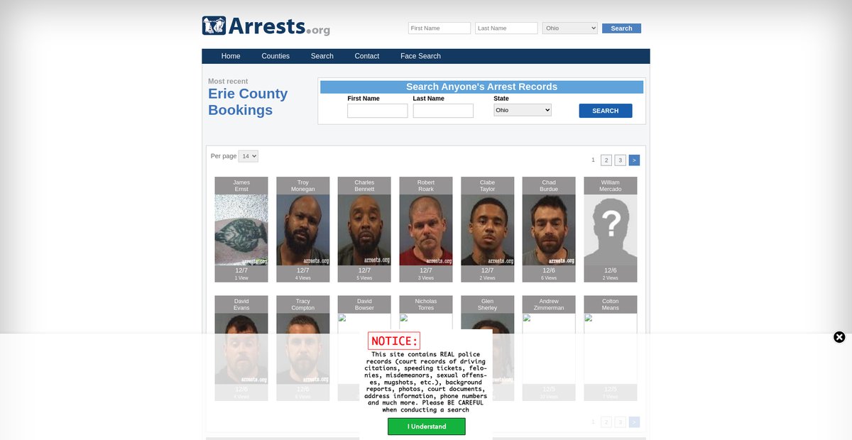 Preview of ohio.arrests.org