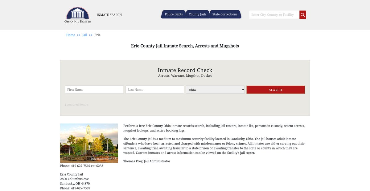 Preview of ohiojailroster.com