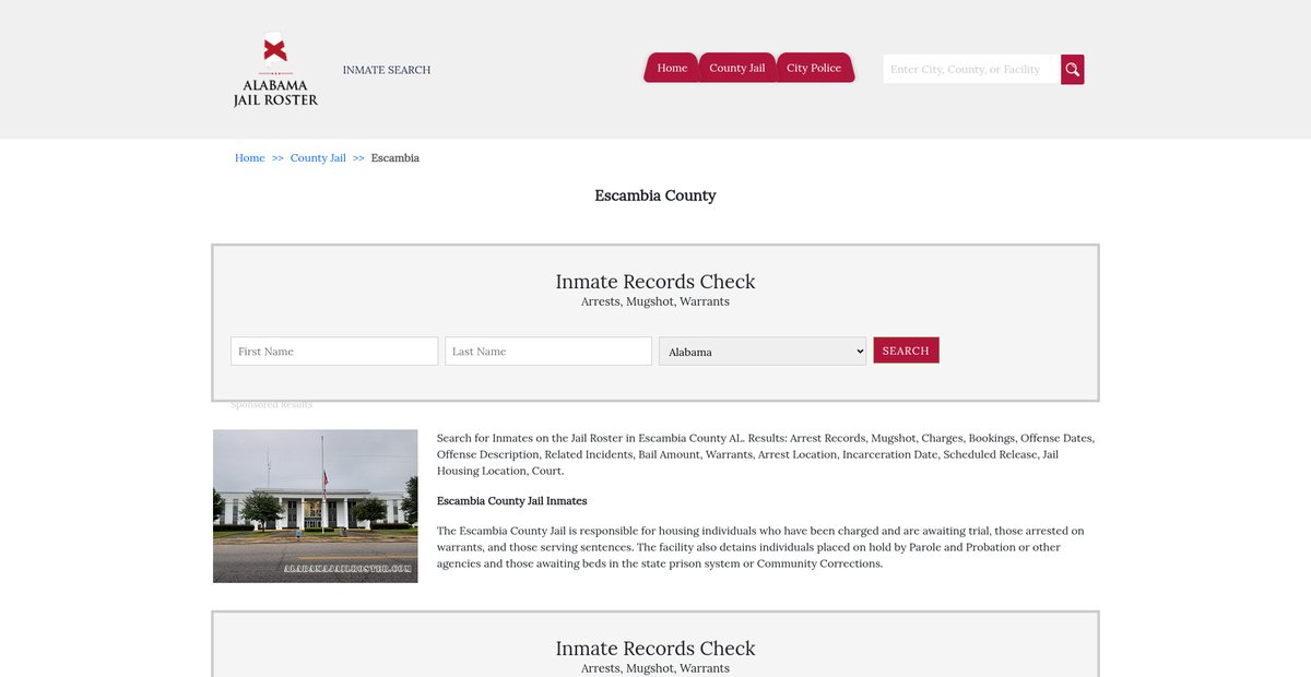Preview of alabamajailroster.com