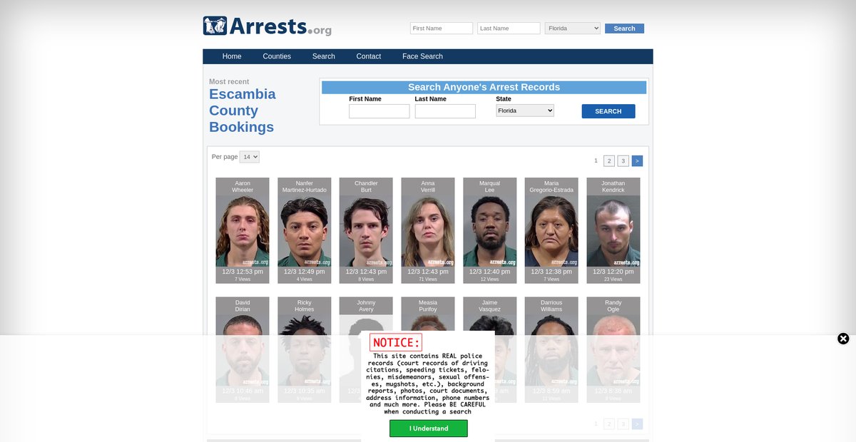 Preview of florida.arrests.org