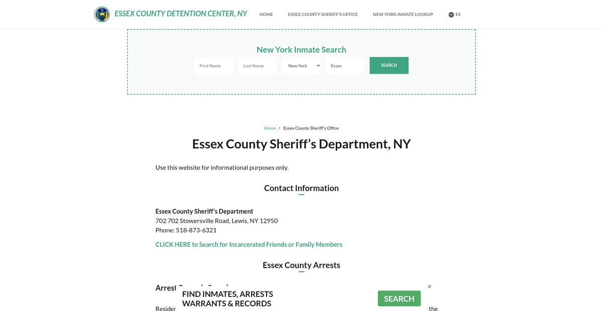 Preview of essexcountydetentionny.org