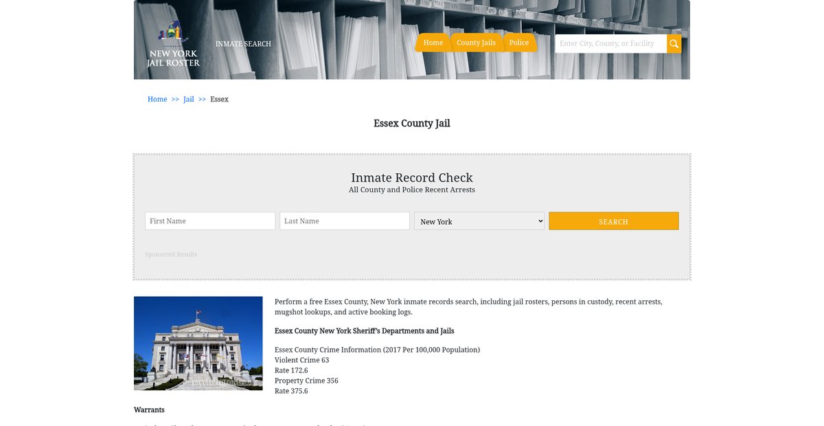 Preview of newyorkjailroster.com