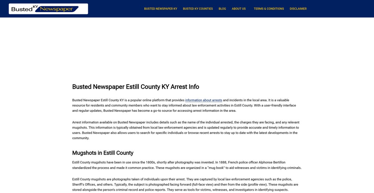 Preview of bustednewspaper-ky.com