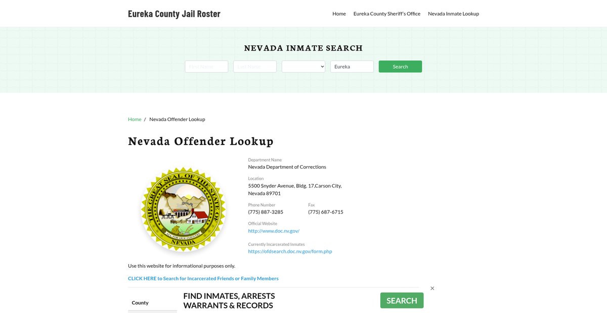 Preview of eurekacountyjail.org