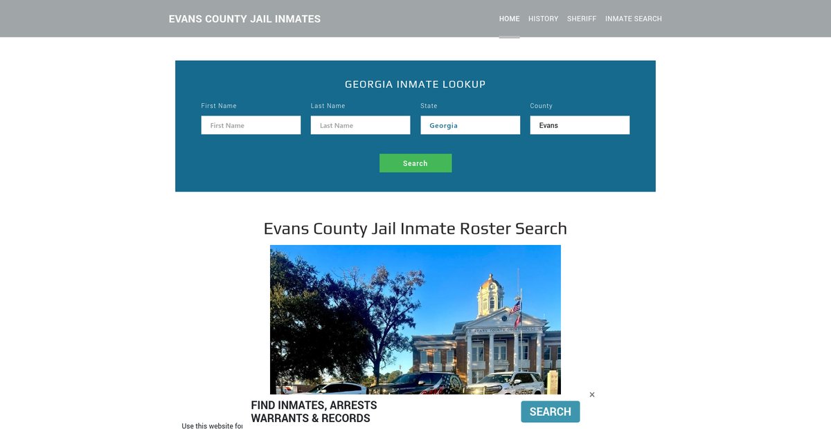 Preview of evansjailroster.org