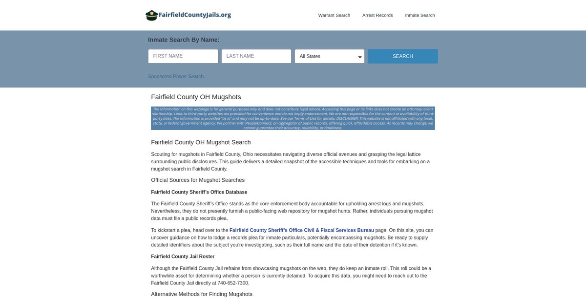 Preview of fairfieldcountyjails.org