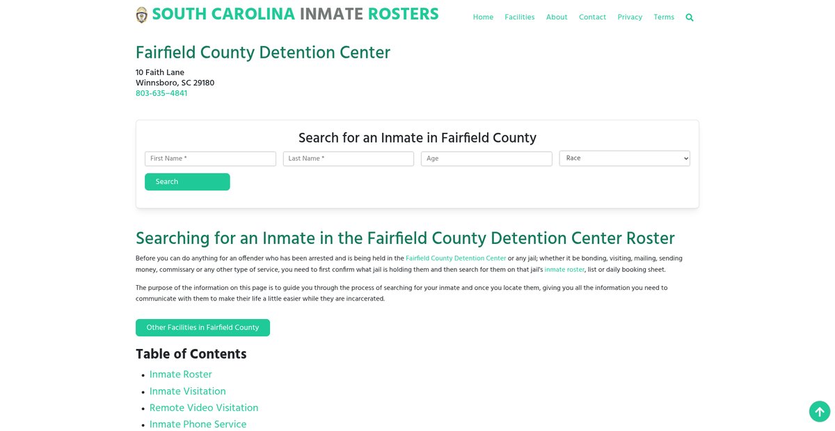 Preview of southcarolinainmaterosters.org