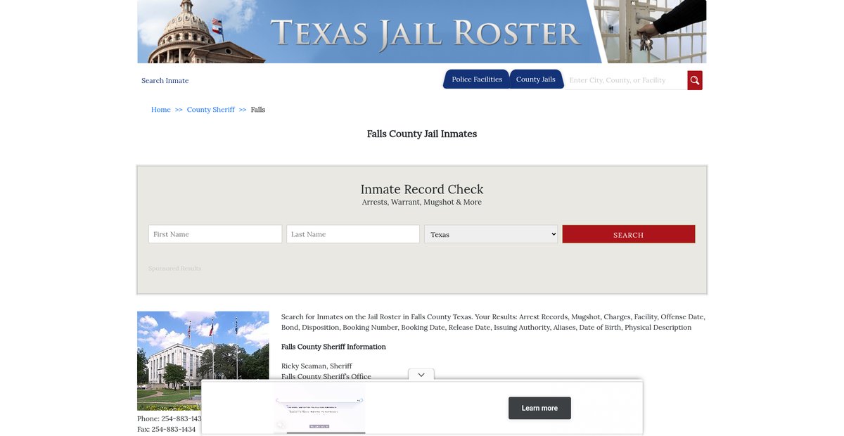 Preview of texasjailroster.com