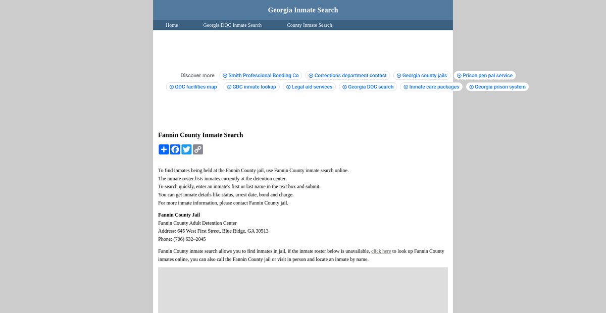 Preview of inmatesearchgeorgia.org