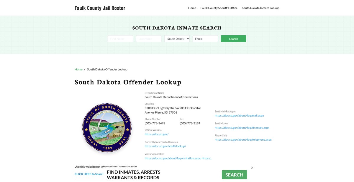 Preview of faulkcountyjail.org