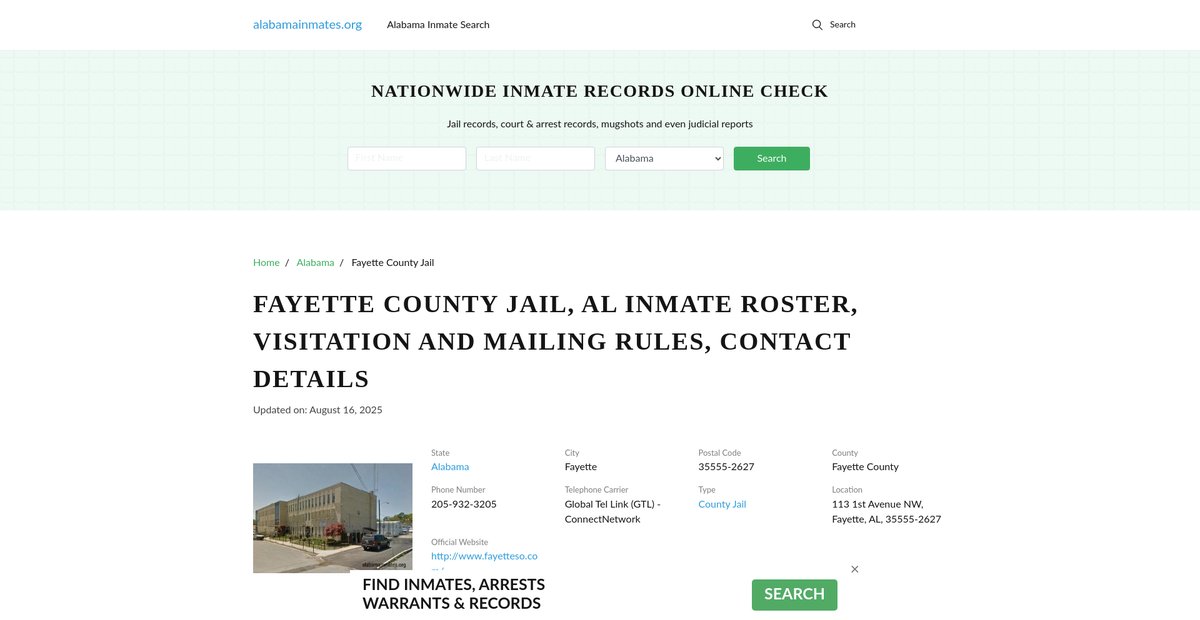 Preview of alabamainmates.org