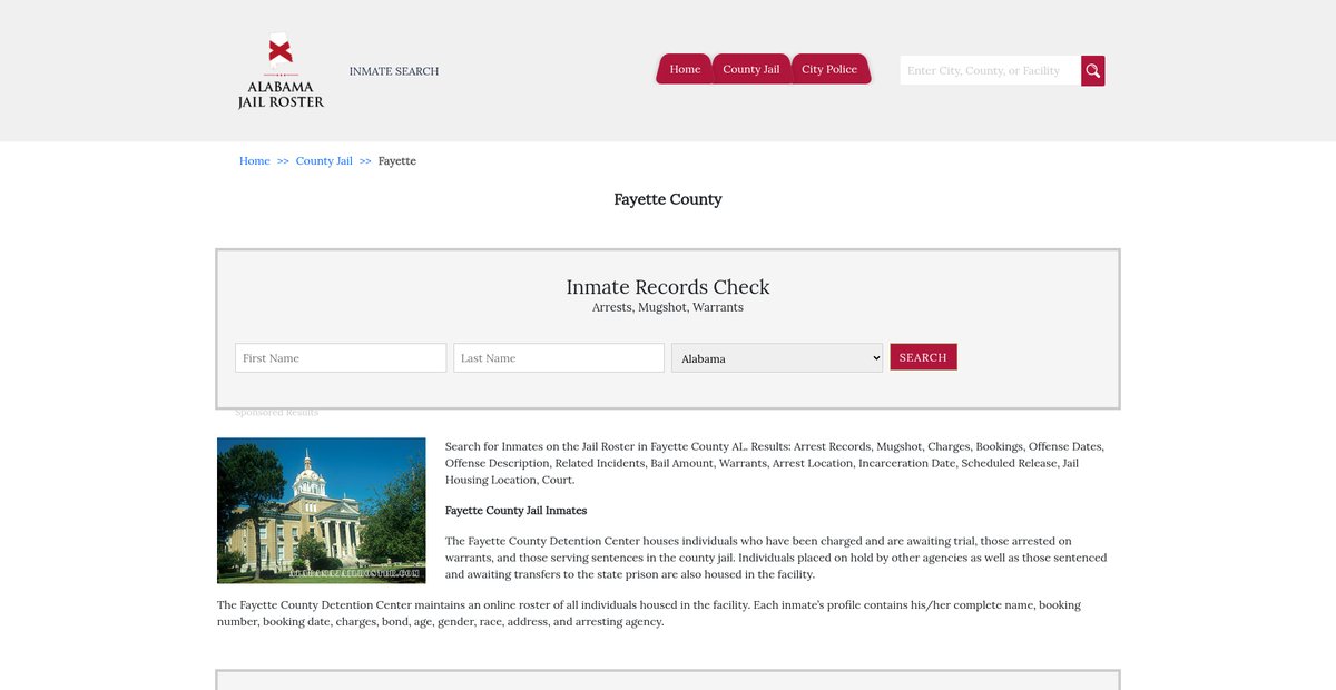 Preview of alabamajailroster.com
