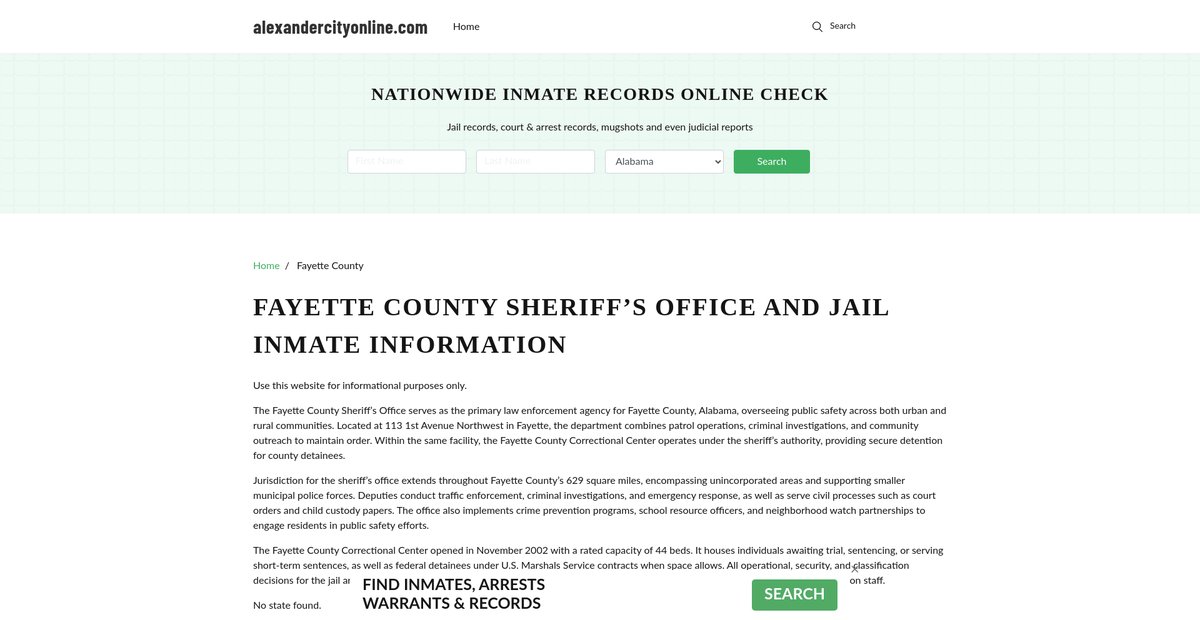 Preview of alexandercityonline.com