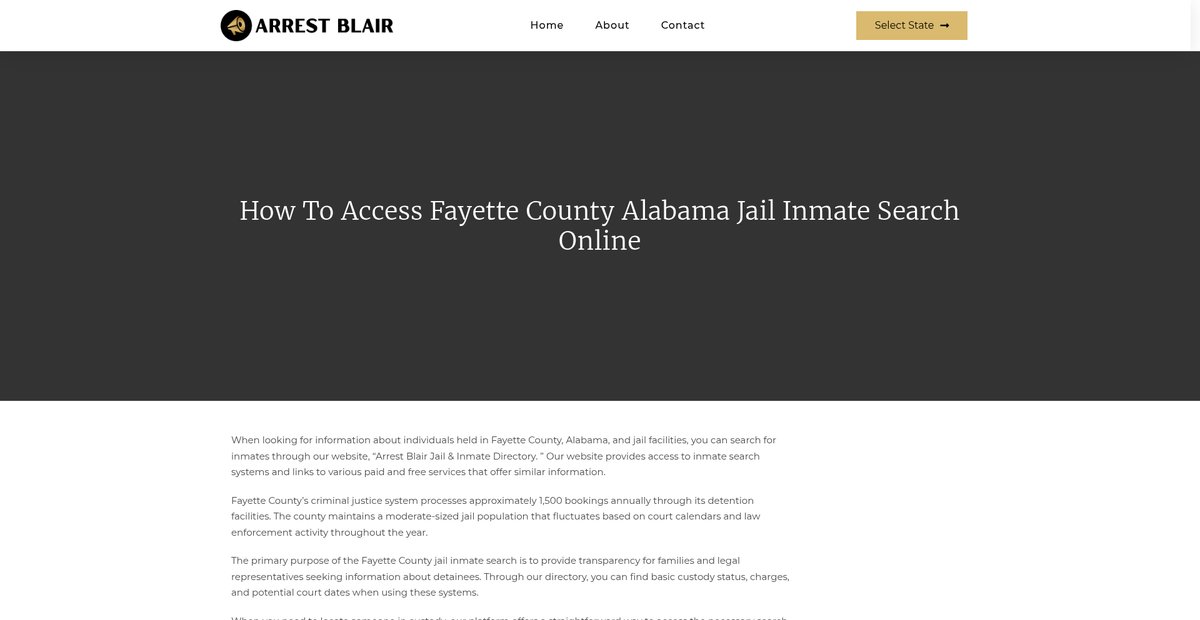 Preview of arrestblair.org